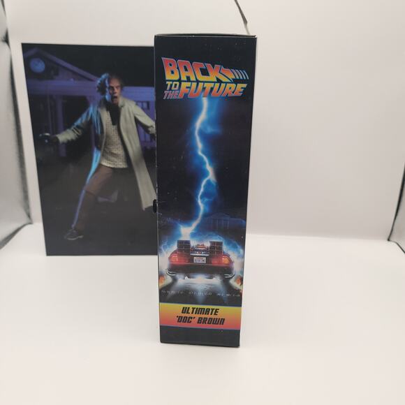 Back To The Future Ultimate Doc Brown Action Figure New In Box NECA Reel Toys - Picture 2 of 7
